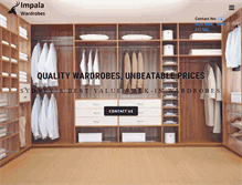 Tablet Screenshot of impalawardrobes.com